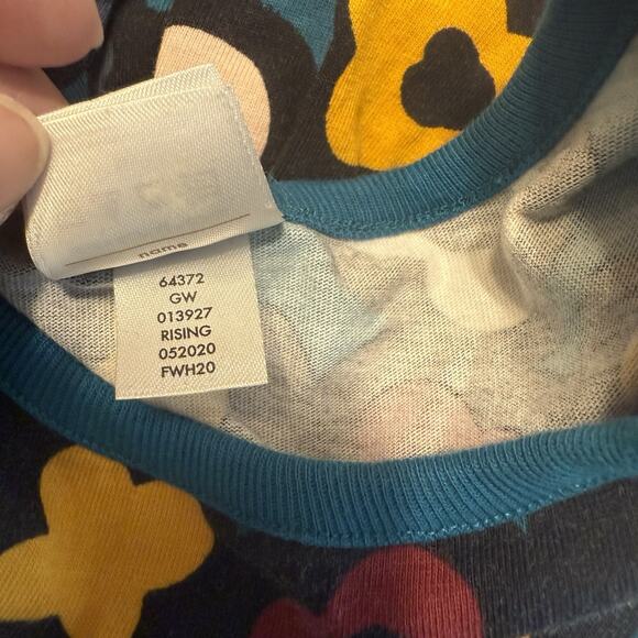 Hanna Andersson Elizabeth Playdress Girls Sz 12 Navy Floral Long Sleeves EUC - Picture 8 of 13